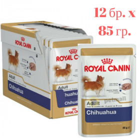 Пауч Royal Canin Chihuahua Adult 85 гр. - специално създадена за Чихуахуа над 8 месеца